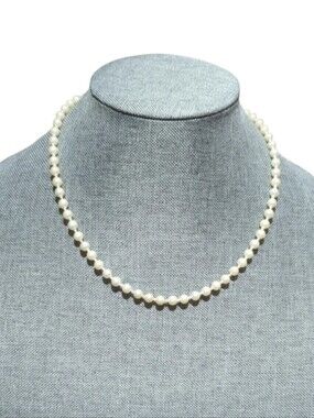 Classic Cream Pearl Necklace - Elegant Women's Jewelry